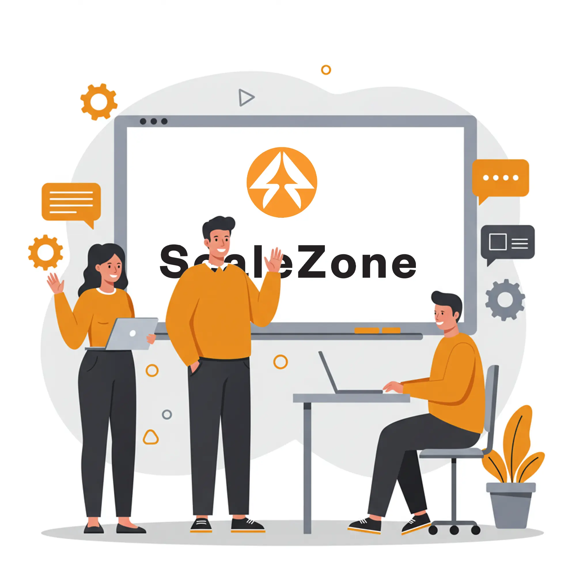 Scalezone team analyzing Amazon seller data and optimizing product listings for better performance